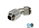 13/10mm (10x1,5mm) L Hose Connector Compact Silver Nickel